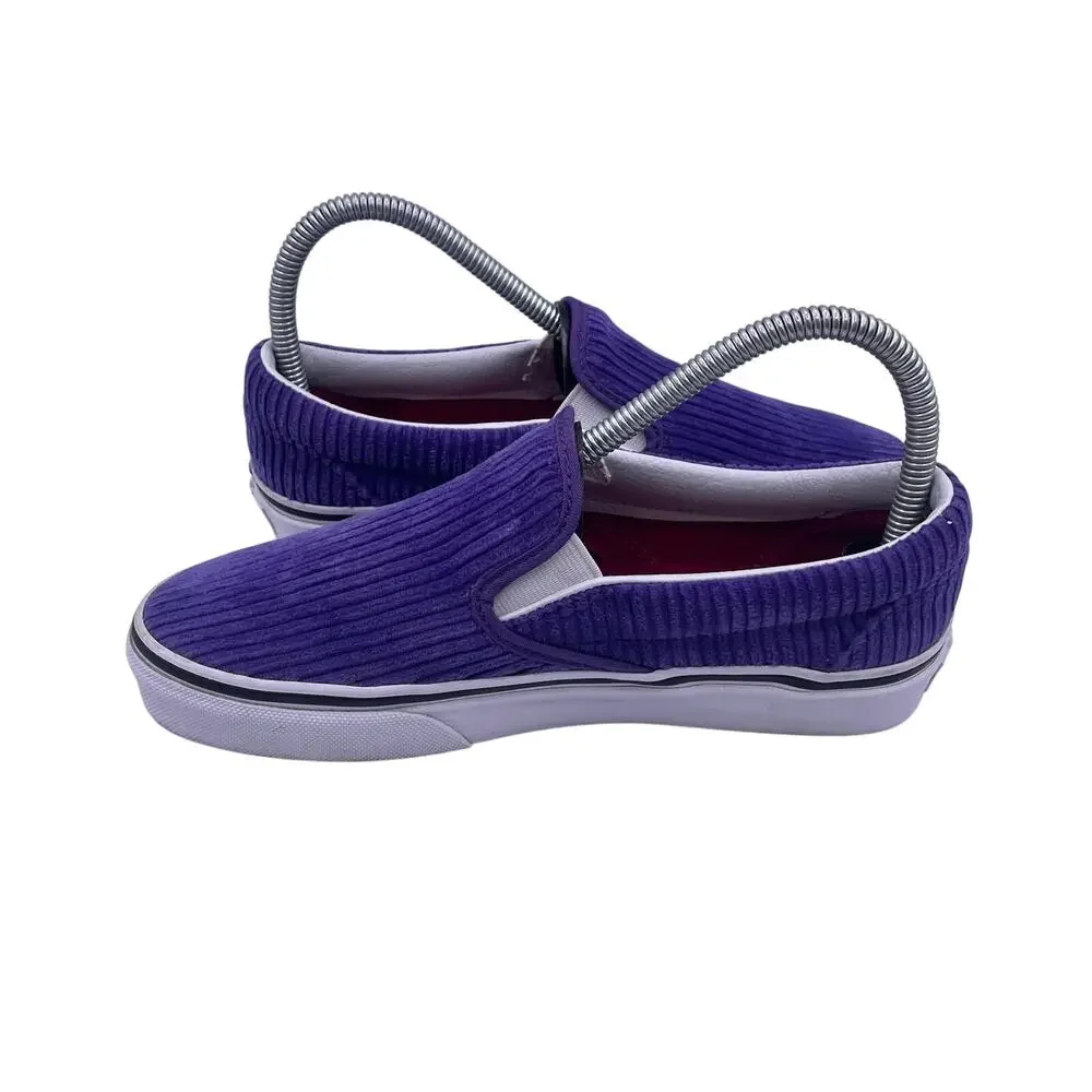 VANS OTW Chunky Corduroy Purple Slip On Skate Shoes Casual Womens 6